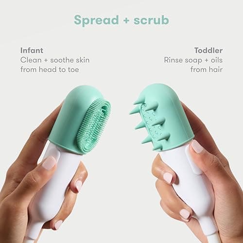 Frida Baby Control The Flow Bathtub Sprayer Attachment for Baby Bathtub, Shower Head with Scalp Massager, Control Waterflow with 2 Pressure Modes — view 3