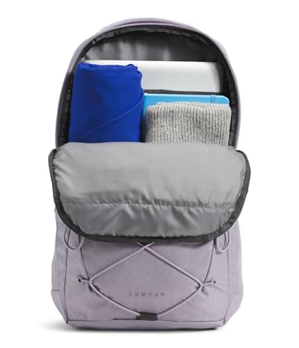 THE NORTH FACE Women's Jester Everyday Laptop Backpack | Commuter Travel Bag with Laptop Sleeve, Water Repellent Finish, Minimal Grey Dark Heather/Minimal Grey-NPF, One Size — view 4