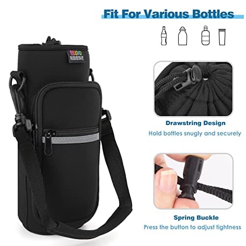 Nuovoware Water Bottle Carrier Bag, 25oz/32oz, Black — view 6