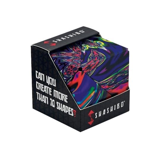 SHASHIBO Shape Shifting Box - Award-Winning, Patented Fidget Cube w/ 36 Rare Earth Magnets - Transforms Into Over 100 Shapes, Download Fun in Motion Toys Mobile App (Artist Series - Chaos) — view 4