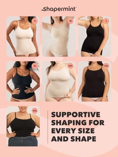 SHAPERMINT High Compression Womens Tops - Scoop Neck Cami - Tank Top for Women, Camisole for Women — view 5