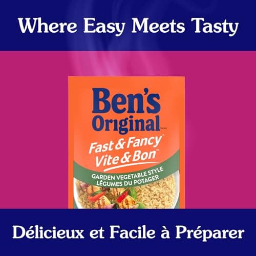 BEN'S ORIGINAL FAST & FANCY Garden Vegetable Style Long Grain Rice Side Dish, 132g pouch — view 5