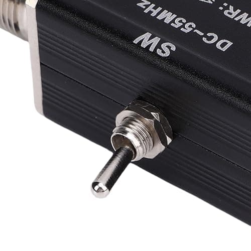 Marhynchus 2 Way Coaxial Switch, Aluminum Alloy 2 Way Coax Switch with M Female TX M Male Connectors for YouKits HF VHF UHF CB Ham Radio — view 5