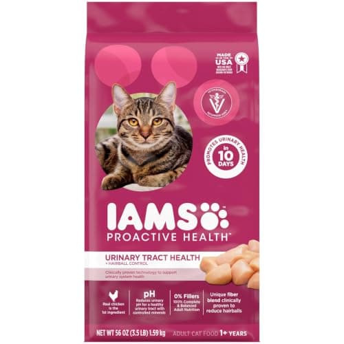 IAMS Proactive Health Urinary Tract Health Dry Cat Food, Chicken, 3.5 lb
