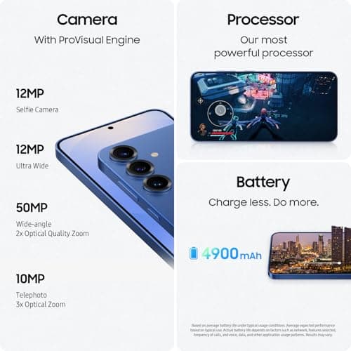 Samsung Galaxy S25+ Cell Phone, 256GB Smartphone, Unlocked Android, AI Night Mode Camera, Snapdragon 8 Elite Fast Processor, ProScaler Display, 4900mAh Battery, 2025, US 1 Yr Warranty, Navy — view 5