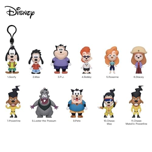 Disney Goofy Movie Series 74 Blind Bag 3D Foam Bag Clip | One Random — view 3