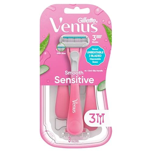 Gillette Venus Sensitive Women's Disposable Razors - Single Package of 3 Razors — view 7