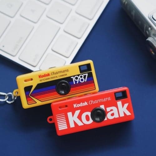 KODAK CHARMERA Keychain Digital Camera Blind Box Single Box (1PC),Mini Camera,Digicam,Video Recording,Bag Charm,1.6 Megapixels,Micro SD Card Slot,for Beginners Teens and Adults