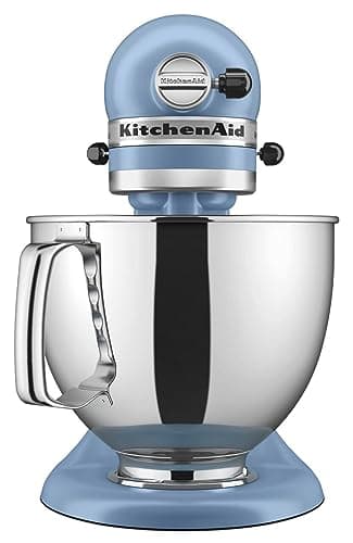 KitchenAid Artisan Series 5 Quart Tilt Head Stand Mixer with Pouring Shield KSM150PS, Blue Velvet — view 3