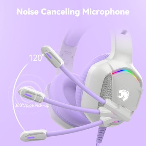 IMYB A36 Gaming Headset with Mic Stereo Headphones for Pc, PS5, Xbox — view 2