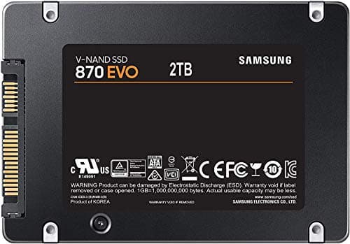 Samsung SSD 870 EVO SATA III 2.5” 2TB, Read Speeds Up to 560MB/s — view 5