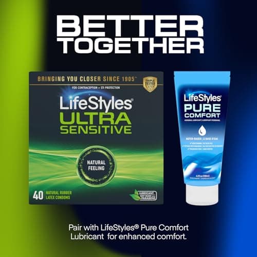 LifeStyles Ultra-Sensitive Condoms – 36 Count – Natural-Feeling, Lubricated Latex Condoms — view 6