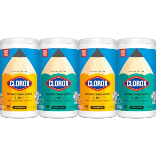Clorox Disinfecting Wipes Back to School Variety Pack, 75 Count Each, Pack of 4 (Package May Vary) — view 9