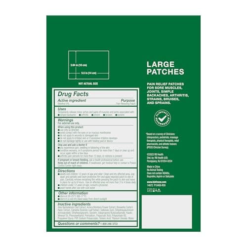 Biofreeze Pain Relief Patch, Large, 5 Patches — view 15