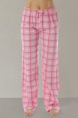 Just Love Women Plaid Pajama Pants Sleepwear 6324-PNK-10281-XL — view 3