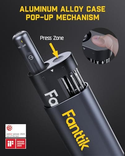 Fanttik F2 Master Mini Cordless Rotary Tool Kit, NeoPulse Motor, 5 Speed, Revostor Hub, 35 Accessories, Engraving Pen, for 3D Printer Sanding, Polishing, Drilling, Carving, DIY Crafts, Grey — view 5
