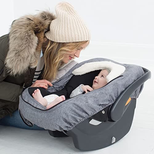 Skip Hop Winter Car Seat Cover, Stroll & Go, Heather Grey — view 4