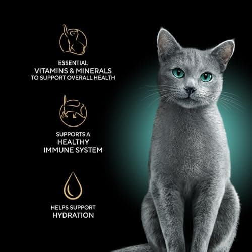 Sheba Perfect Portions Wet Cat Food Cuts in Gravy, Cat Food Wet Recipe, Roasted Chicken Entree, with Sustainable Salmon, Tender Turkey Entree, 2.6 oz. Twin-Pack Trays (24 Count, 48 Servings) — view 2