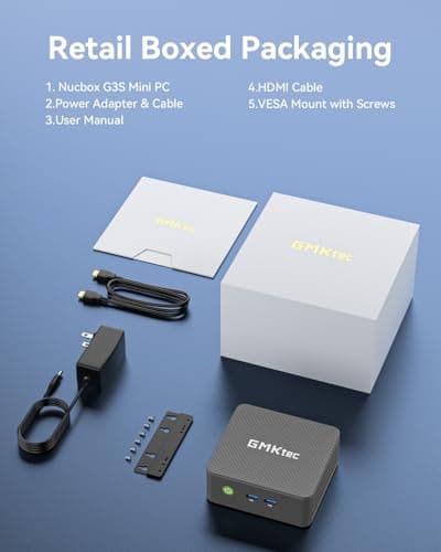 GMKtec G3S Mini PC Intel N95 Processor (Up to 3.4GHz) 8GB RAM 256GB M.2 SSD — view 9