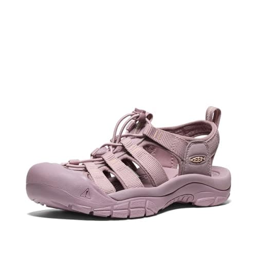 KEEN Women's Newport H2 Closed Toe Water Sandals, Monochrome/Toadstool, 9