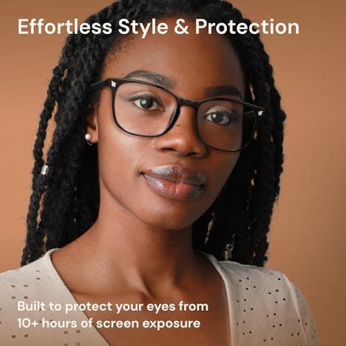 Gaoye Blue Light Blocking Glasses, Fashion Square Fake Nerd Eyewear Anti UV Ray Computer Gaming Eyeglasses Women/Men — view 5