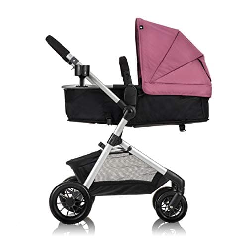 Evenflo Pivot Modular Travel System with LiteMax Preemie and Infant Car Seat (Dusty Rose Pink) — view 2