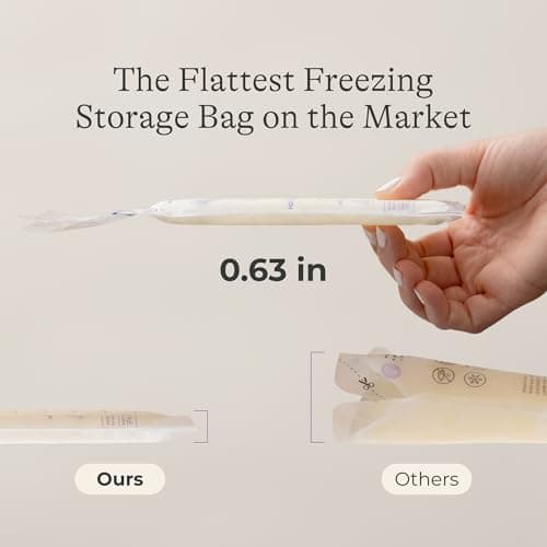 Lansinoh Breastmilk Storage Bags, 100 Count, Baby Essentials, Fast Freeze & Thaw Breast Milk Bags for Baby Bottle Feeding, Strength & Stretch, 6 Ounce — view 3