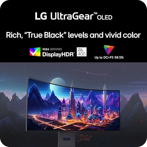 LG 32GS95UE-B 32'' Ultragear™ OLED Gaming Monitor with UHD Display Dual Mode 240Hz, 480Hz 0.03ms G-SYNC, FreeSync Premium Pro, HDR400 True Black, HDMI 2.1, Anti-Glare Tilt/Height/Swivel Stand — view 7