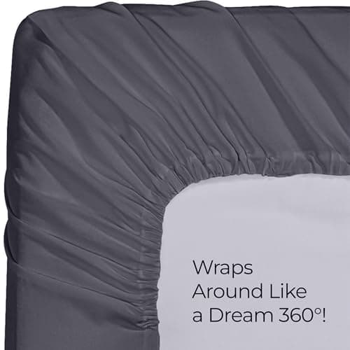 Utopia Bedding Queen Fitted Sheets - Bulk Pack of 2 Bottom Sheets - Soft Brushed Microfiber - Deep Pockets - Shrinkage & Fade Resistant - Easy Care (Queen, Grey) — view 4