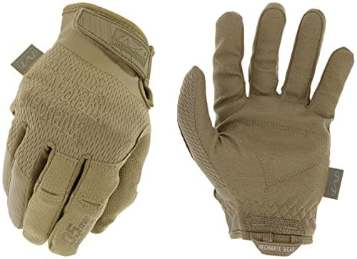 Mechanix Wear: Tactical Specialty 0.5mm High-Dexterity Work Gloves with Secure Fit and Precision Feel, Tactical Gloves for Airsoft, Paintball, Utility Use, Shooting Gloves for Men (Brown, Large)