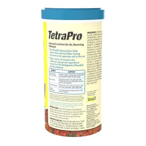 TetraPro Tropical Color Crisps, Fish Food With Natural Color Enhancers, Tropical Fish Food, 7.41 Ounces — view 2