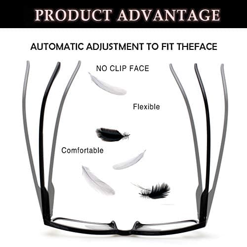 Norperwis Reading Glasses 5 Pack Quality Readers Spring Hinge Glasses for Reading for Men and Women (3BALCK 2DEMI 1SUN, 1.25, multiplier_x) — view 2