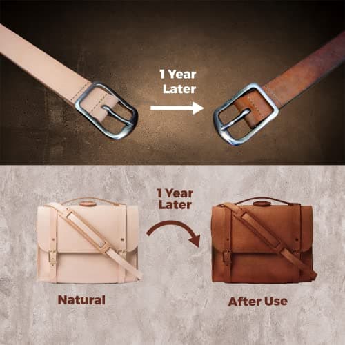 ELW Leather Strap, 11-12 Oz, 1.5 inch Wide x 50", Cowhide Veg Tan Leather Belt Blank, Leather Strips, Tooling Leather, Tan Straps for Crafts, Belt Making & Crafting Blank Hide — view 8