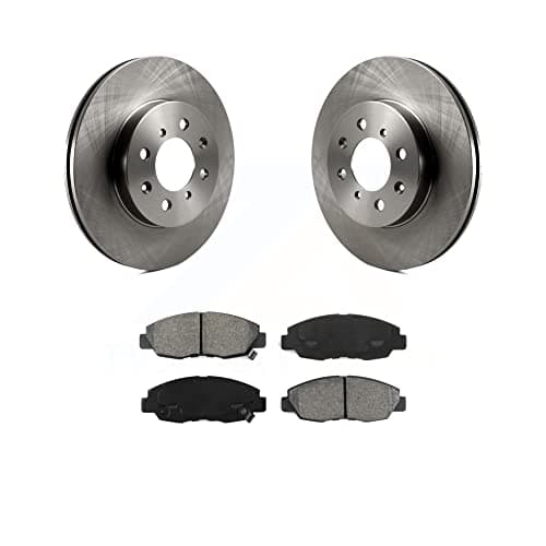 Transit Auto Front Disc Brake Rotors And Semi-Metallic Pads Kit Replacement For Honda Civic Acura EL Insight K8S-100261