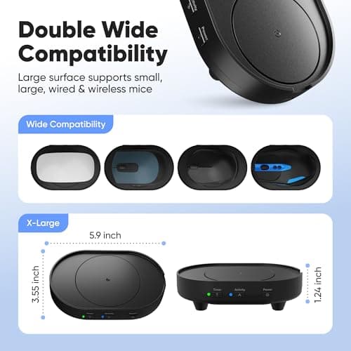 Undetectable Mouse Mover Jiggler, Adjustable Activity, Optional Shut-Off Timer, Random Movement Engine, No Software, Quiet & Undetectable Operation, USA Company (Single Disc) — view 5