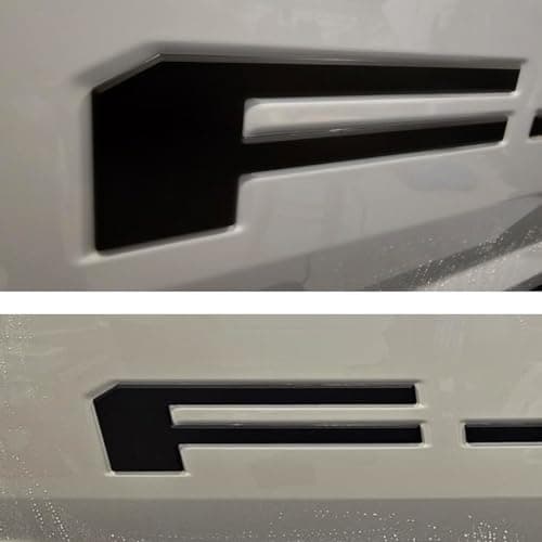 CHRSHN Tailgate Insert Letters Compatible with f150 2021 2022 2023 2024 2025 2026 3D Raised Emblem Decals with Strong Adhesive 260319 Matte Black — view 4