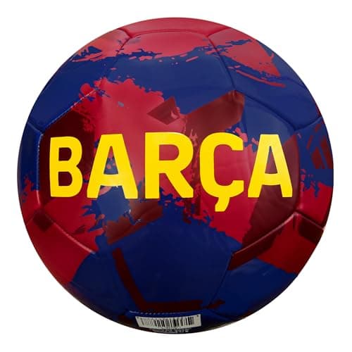 Icon Sports FC Barcelona Brush Team Soccer Ball, Brush Navy, 5 — view 2