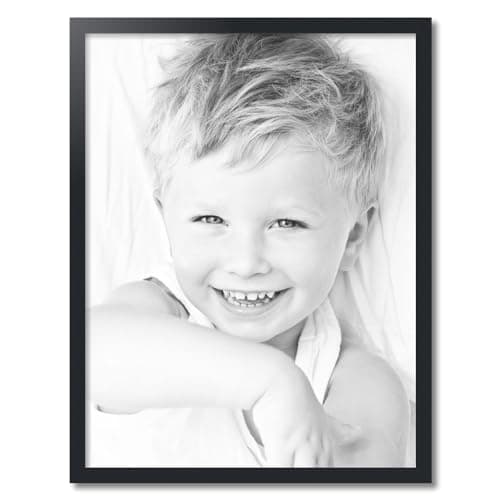 ArtToFrames 26x34 Inch Black Picture Frame, This 1.25 Inch Custom MDF Poster Frame is Black, Great for Your Art or Photos - Comes with Economy Acrylic