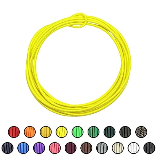 SGT KNOTS Marine Grade Bungee Cord - 100% Elastic Cord, Dacron Polyester Bungee Shock Cord for DIY, Tie Downs, Commercial | 1/8" x 10ft, Neon Yellow — view 6