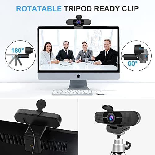 EMEET 1080P Webcam with Microphone, C960 Web Camera, 2 Mics Streaming Webcam, 90°FOV Computer Camera, Plug and Play USB Web Cam for Online Calling/Conferencing, Zoom/Teams/Facetime/YouTube, Laptop/PC — view 7