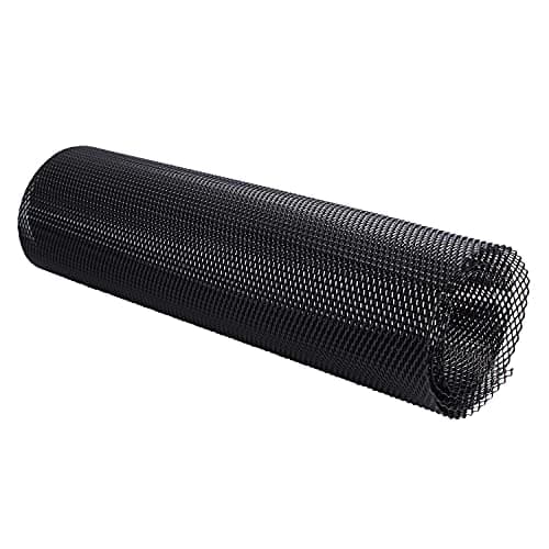AggAuto Universal 40"x13" Car Grill Mesh - Aluminum Alloy Automotive Grille Insert Bumper Rhombic Hole 4x8mm, One of the Most Multifunctional Shape Grids Black — view 5