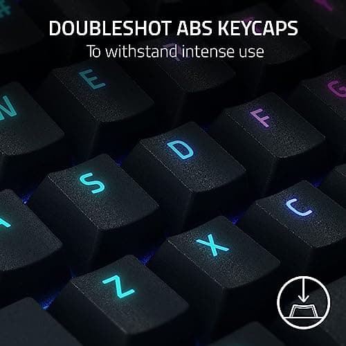 Razer BlackWidow V4 X Mechanical Gaming Keyboard: Yellow Switches Linear & Silent - 6 Macro Keys - Chroma RGB - Doubleshot ABS Keycaps - Roller & Media Keys - Snap Tap — view 5