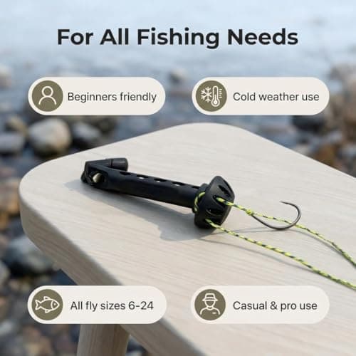 Fly Roost 2.0 Magnetic Fly Threader, Magnetic Fly Threader, Fly Tying Equipment to Easily Rigging Tool & Tippet on Water, Make Tying Simpler & Works with Most Hooks, Tippets, and Fly Styles (2PCS) — view 8