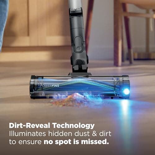 Shark PowerPro Reveal Plus Cordless Vacuum, FloorDetect & Dirt-Reveal Technology, HEPA Filter, Carpet & Hard Floor, Rechargeable, Charcoal, IZ376H — view 2