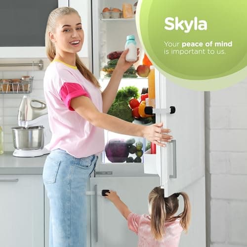 Baby Proofing Child Safety Locks (2 Pack) by Skyla Homes - The Safest, Quickest and Easiest 3M Adhesive Cabinet Latches, No Screws & Magnets, Multi-Purpose for Furniture, Kitchen, Ovens, Toilet Seats — view 6