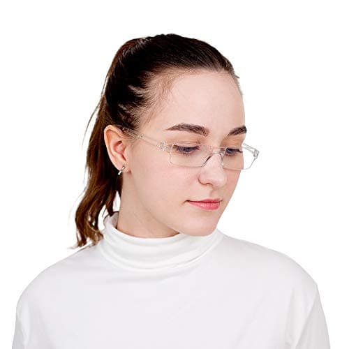 LifeArt Blue Light Blocking Reading Glasses, 4-Pack Men’s and Women’s Rectangular Frame, Anti-Reflective Lenses, +1.50 Magnification — view 4
