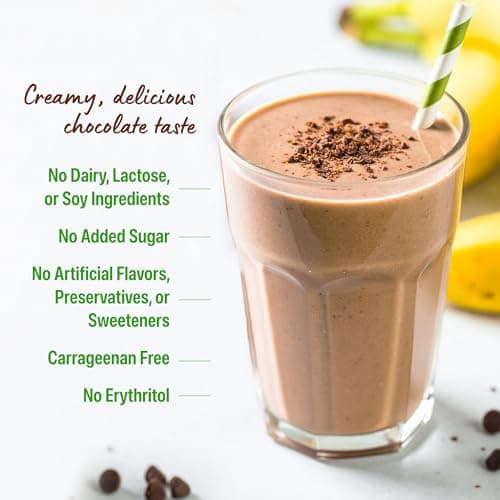 Orgain Organic Vegan Protein Powder, Creamy Chocolate Fudge - 21g Plant Protein, 6g Prebiotic Fiber, Low Net Carb, No Lactose Ingredients, No Added Sugar, Non-GMO, For Shakes & Smoothies, 2.03 lb — view 4
