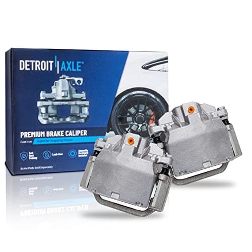 Detroit Axle - Rear 2pc Brake Calipers for 2007-2018 Chevy Silverado 1500, GMC Sierra Suburban Yukon XL 1500 Avalanche Tahoe Cadillac Escalade ESV EXT, 2 Disc Brake Calipers Replacement