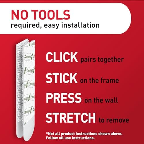 Command 20 Lb XL Heavyweight Picture Hanging Strips, Damage Free Hanging Picture Hangers, Heavy Duty Wall Hanging Strips for Back to School Dorm Organization, 10 White Adhesive Strip Pairs — view 5