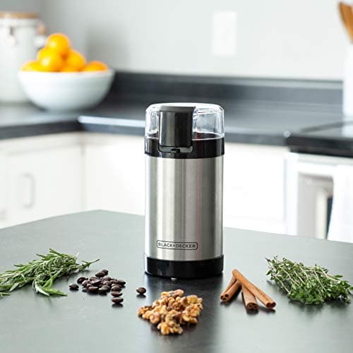Black & Decker CBG110SC Easy Touch Electric Smartgrind Coffee & Spice Grinder, Black — view 4